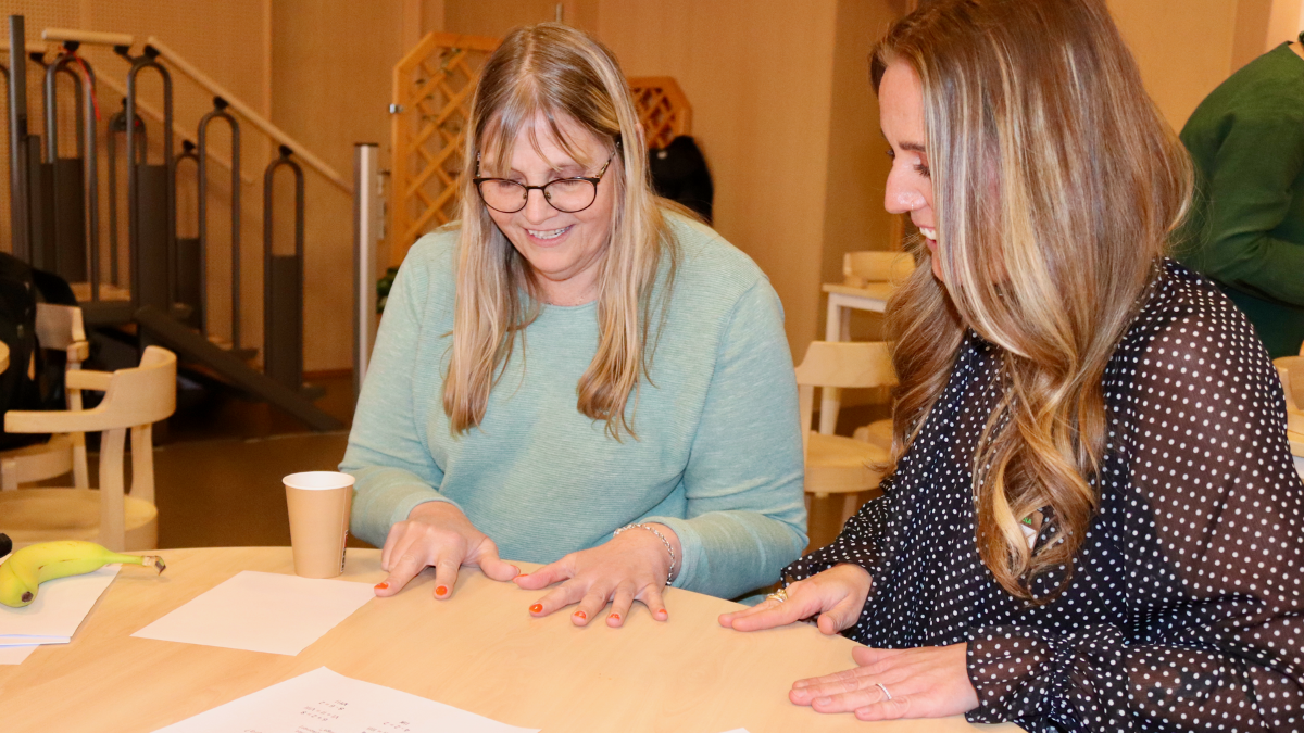 Sanne Nyblom och Lina Eriksson, förstelärare på Almby skola.
