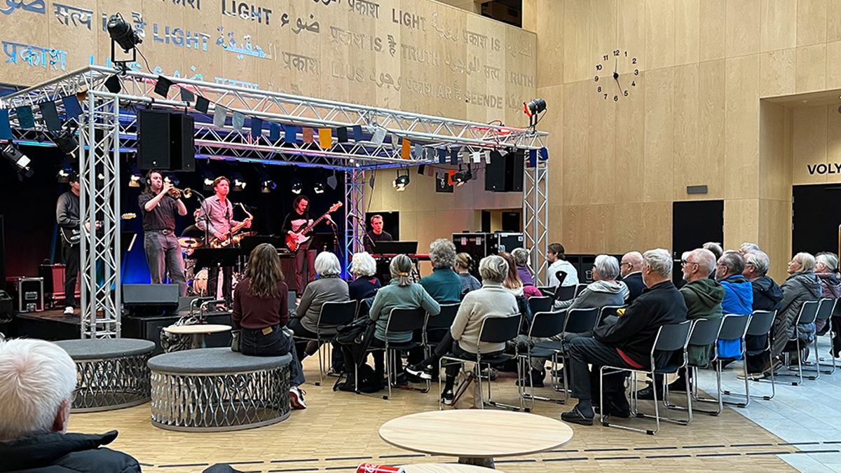 Kävesta folkhögskolas musikelever har uppträtt på några av våra 44 Scenluncher i år.