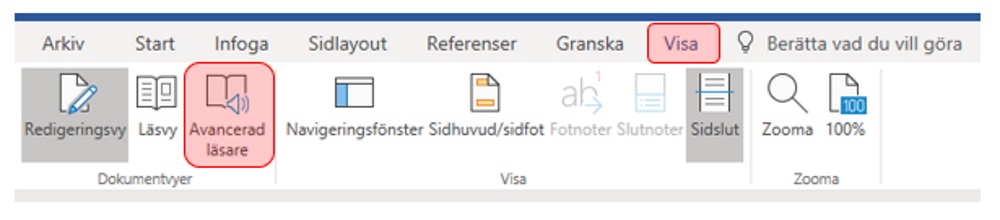 Bild på avancerad läsare