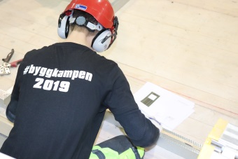 Bild från tävlingen byggkampen