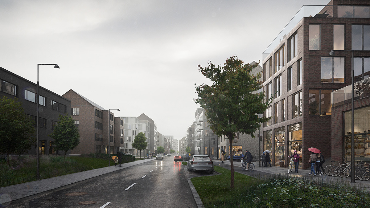 Visionsskiss Aspholmen. Bild Ramboll, TMRW.