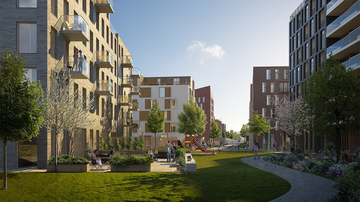 Visionsskiss Aspholmen. Bild Ramboll, TMRW.