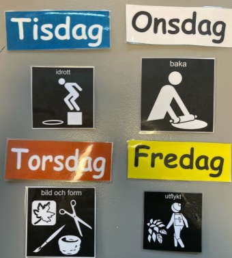 Bildstöd på träningsskolan