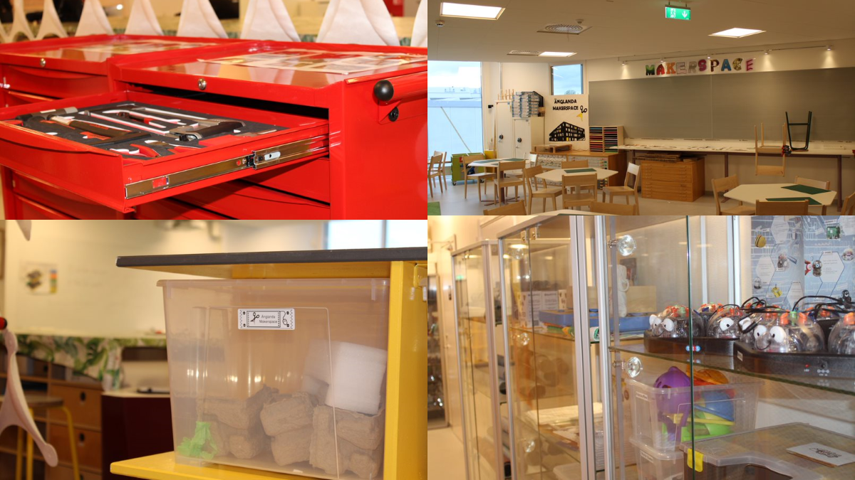 Bilder från Makerspace änglandaskolan