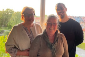 Marianna, Helena och Ivan från Utvecklingsenheten